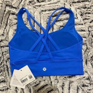 Lululemon Blue Energy Longline Bra